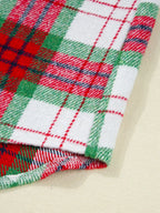 Sarah Express Women's Plaid Button-Down Long Sleeve Shacket