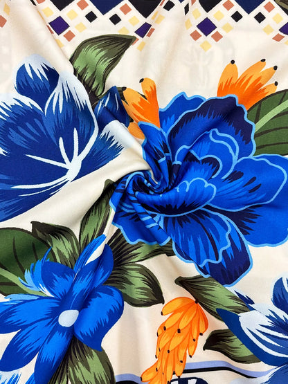 Sarah Express Women's Plus Size Floral Print Spaghetti Strap Maxi Dress