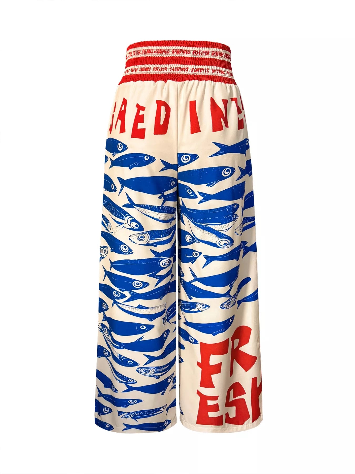 Sarah Express Women's Plus Size Printed Wide Leg Pants