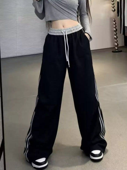 Sarah Express Women's Casual Loose Fit Striped Pants