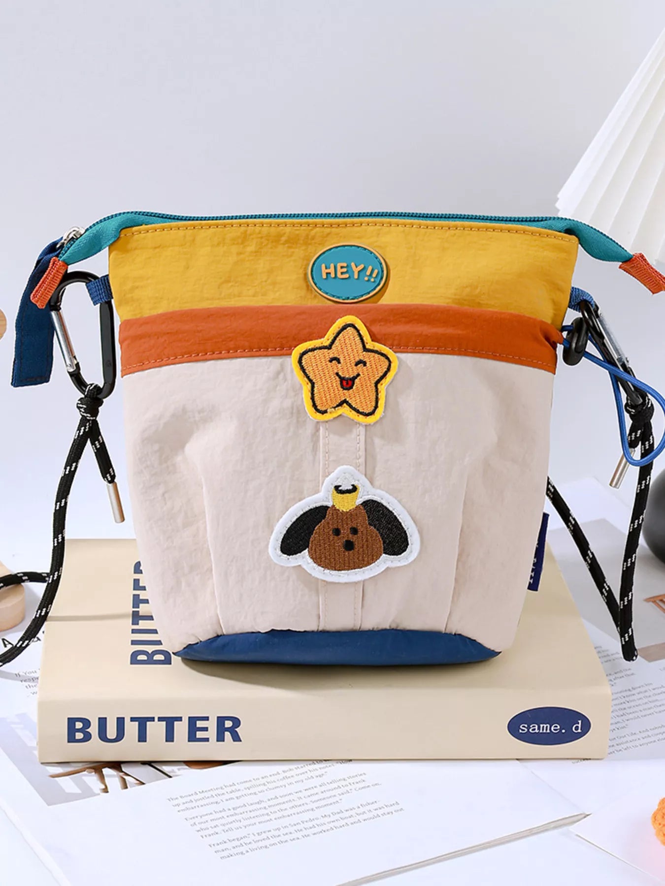 Sarah Express Women's Waterproof Contrast Cartoon Crossbody Bag