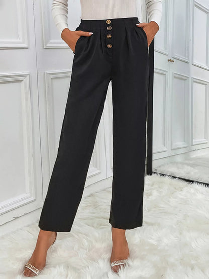 Sarah Express Women's High Waist Wide Leg Pants