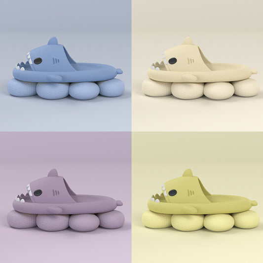 Sarah Express Cartoon Shark Slippers Funny Cute Soft EVA Indoor Outdoor Shoes