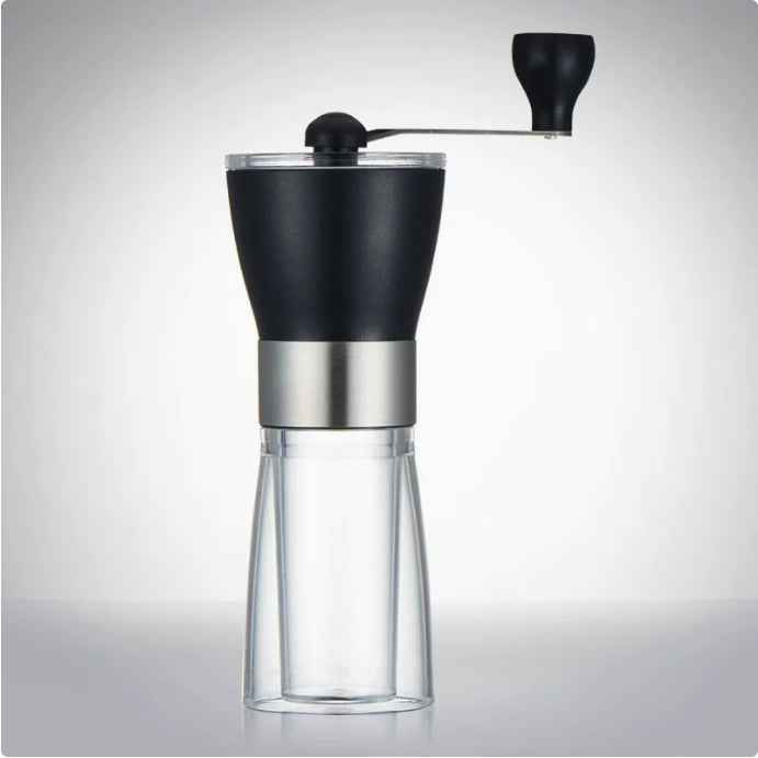 Sarah Express Manual Coffee Grinder Hand Crank Pepper Mill - Stainless Steel Burr Grinder for Fresh Coffee Beans