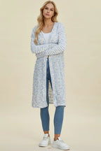 Sarah Express Women’s Plus Size Open Front Longline Cardigan Sweater
