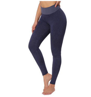 Sarah Express Women's Hip Lifting High Waist Yoga Pants Sports Leggings Nine Length