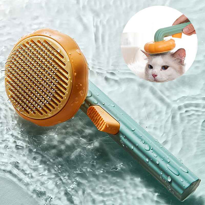 Sarah Express Self-Cleaning Pet Grooming Brush for Cats & Dogs - 232 Steel Needles Massage Comb
