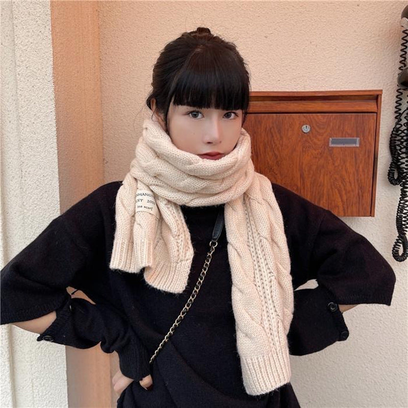 Sarah Express Women's Twisted Knit Winter Scarf Soft Plush Long Warm Accessory