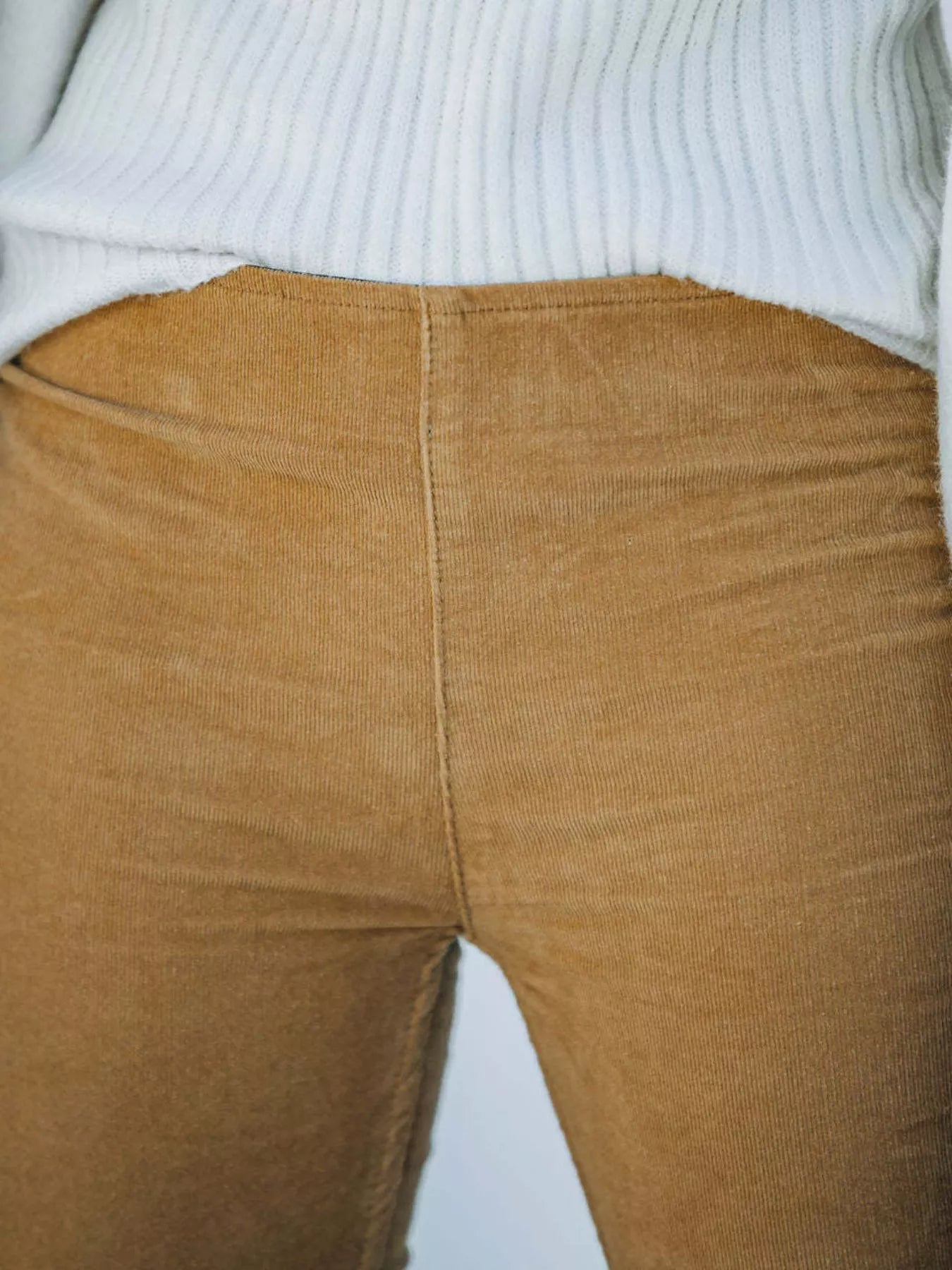 Sarah Express Women's Corduroy Flare Pants Plus Size