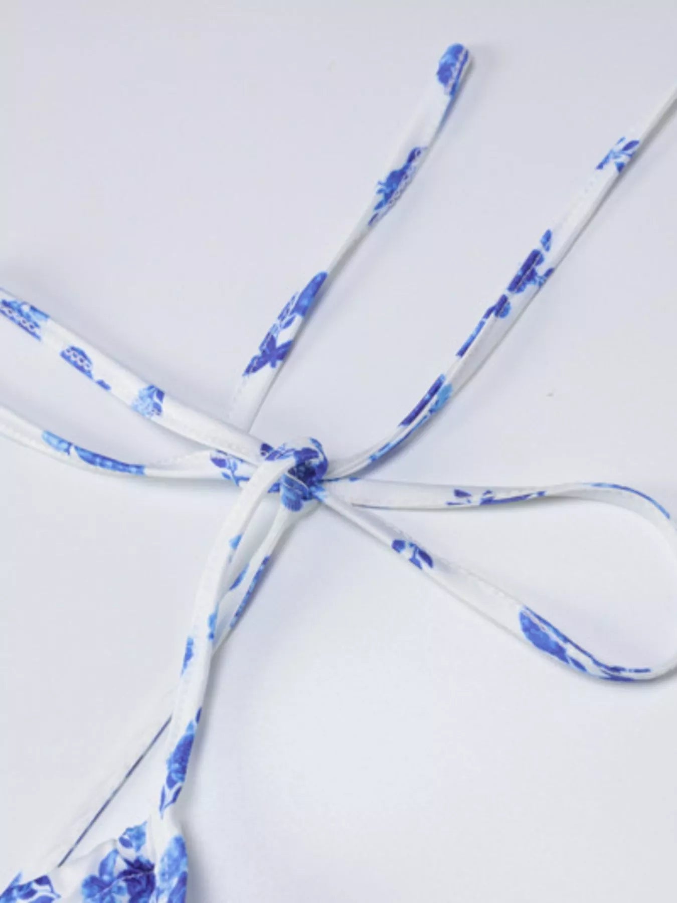 Sarah Express Women's Floral Print Tie Strap Bodycon Maxi Dress