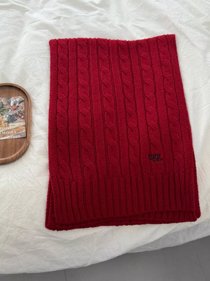 Sarah Express Women's Ribbed Knitted Winter Scarf