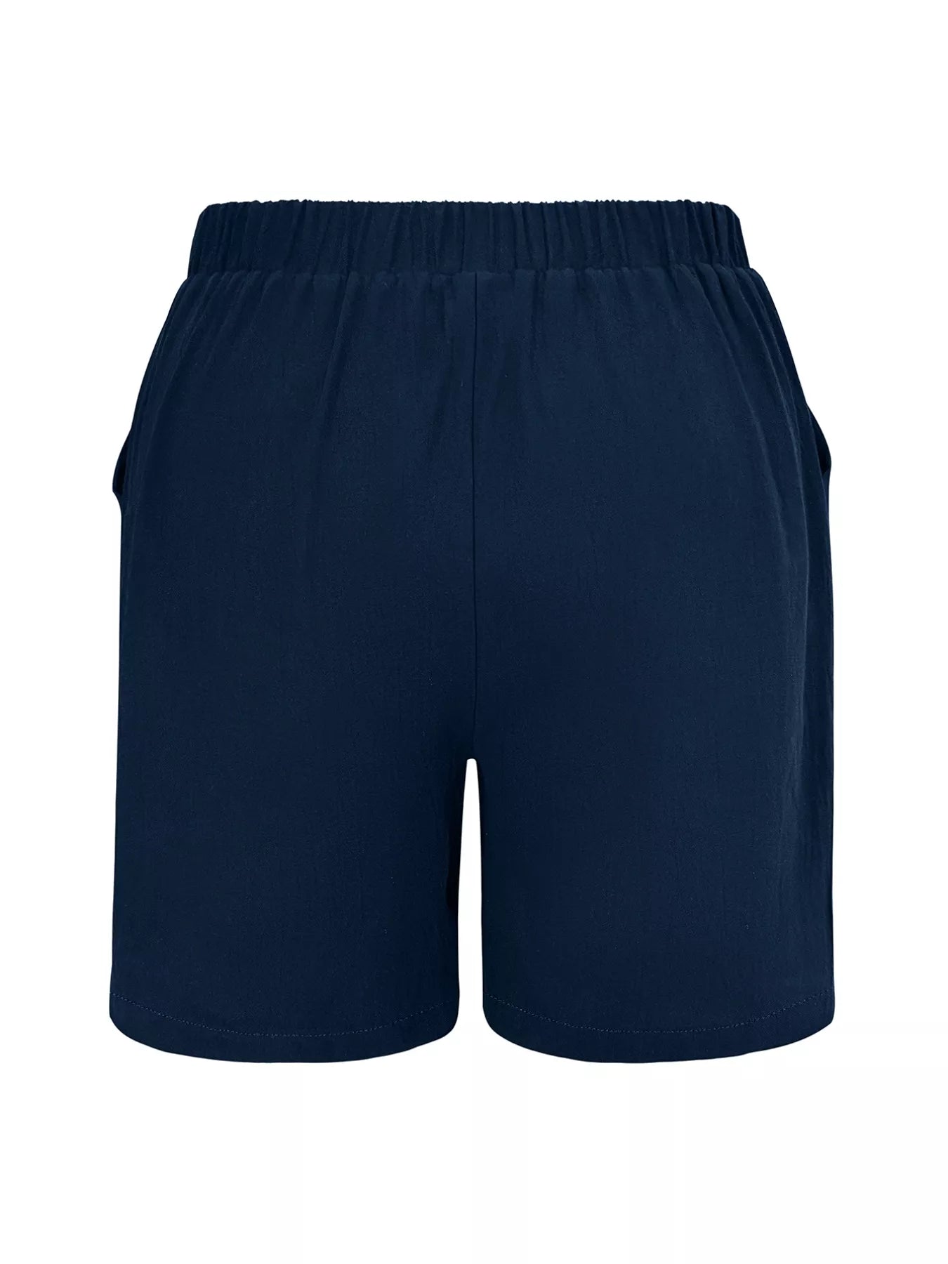 Sarah Express Women's Plus Size Elastic Waist Casual Shorts