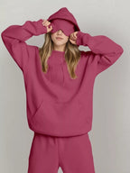 Sarah Express Women's Oversized Kangaroo Pocket Long Sleeve Hoodie Plus Size