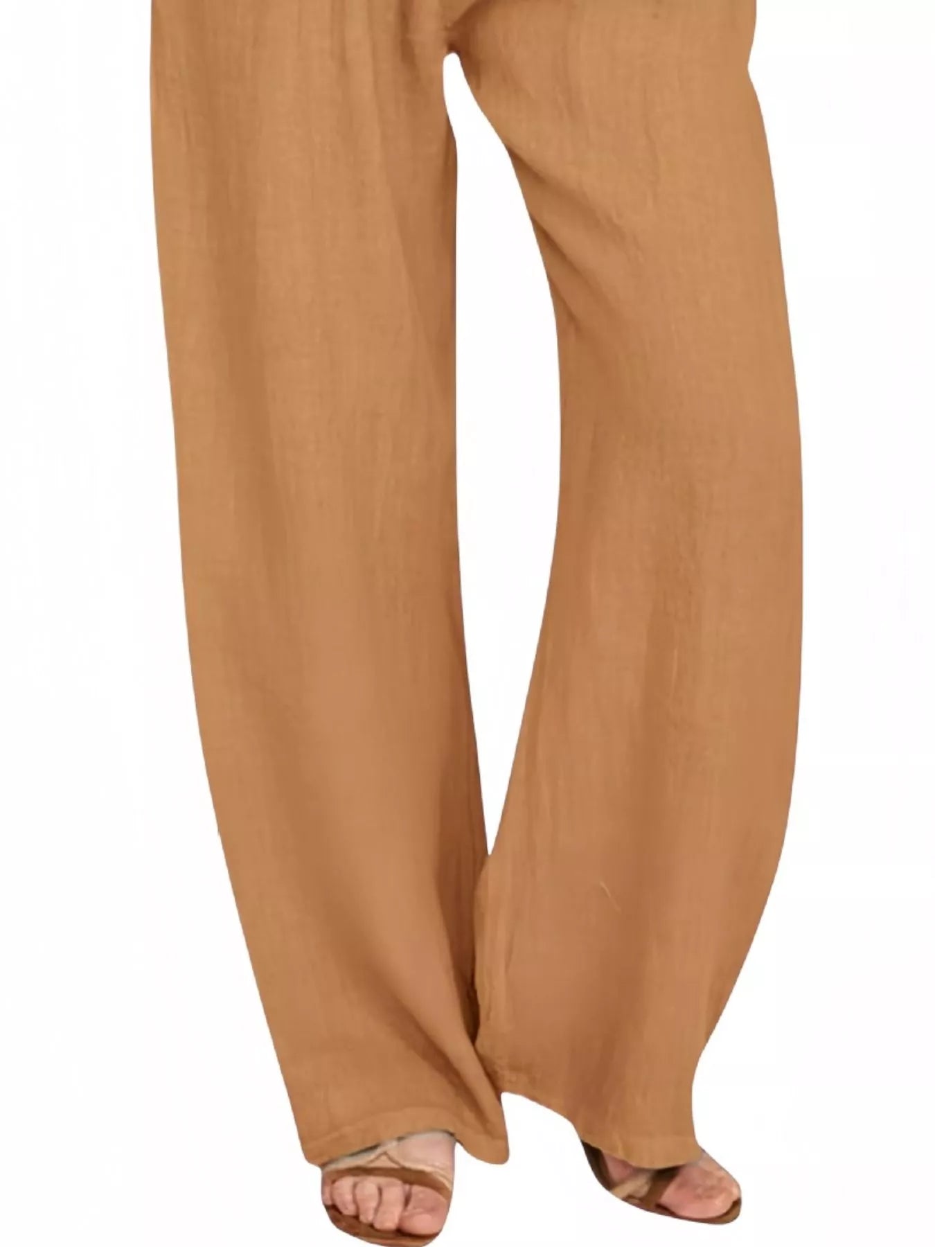 Sarah Express Women's Casual Wide Leg Pants with Drawstring