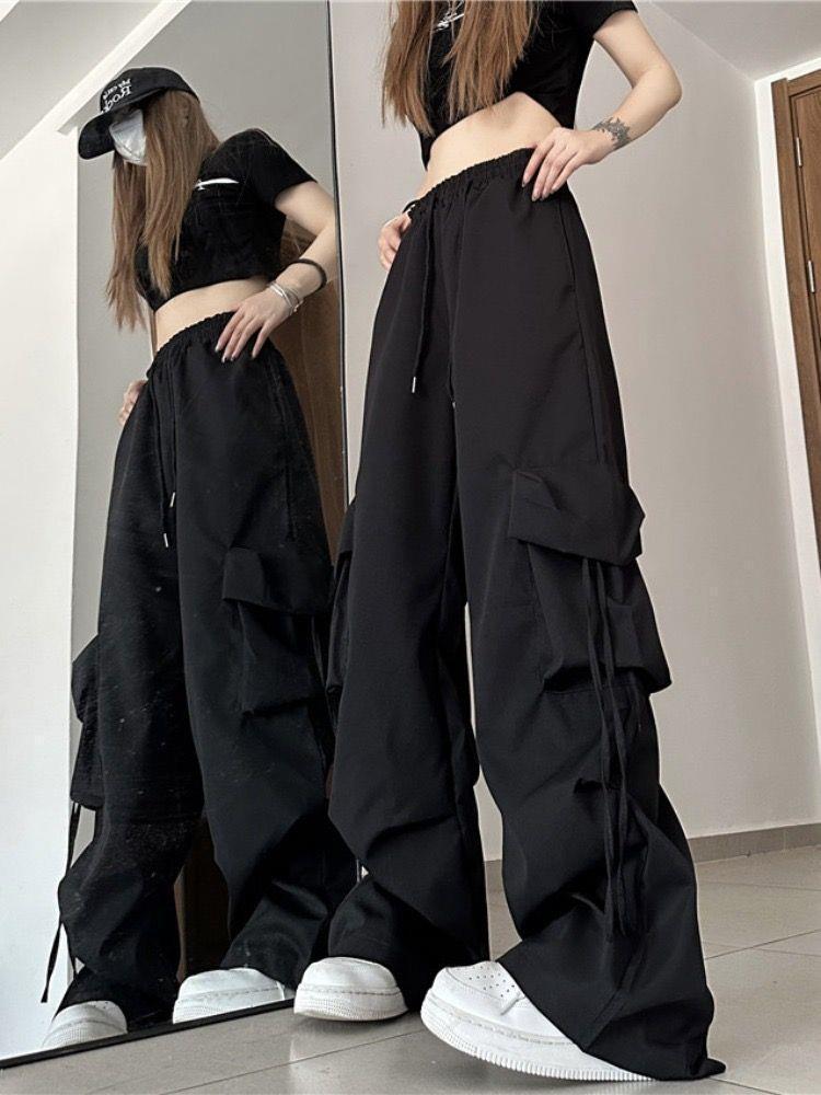 Sarah Express High Waist Quick Drying Retro Casual Pants