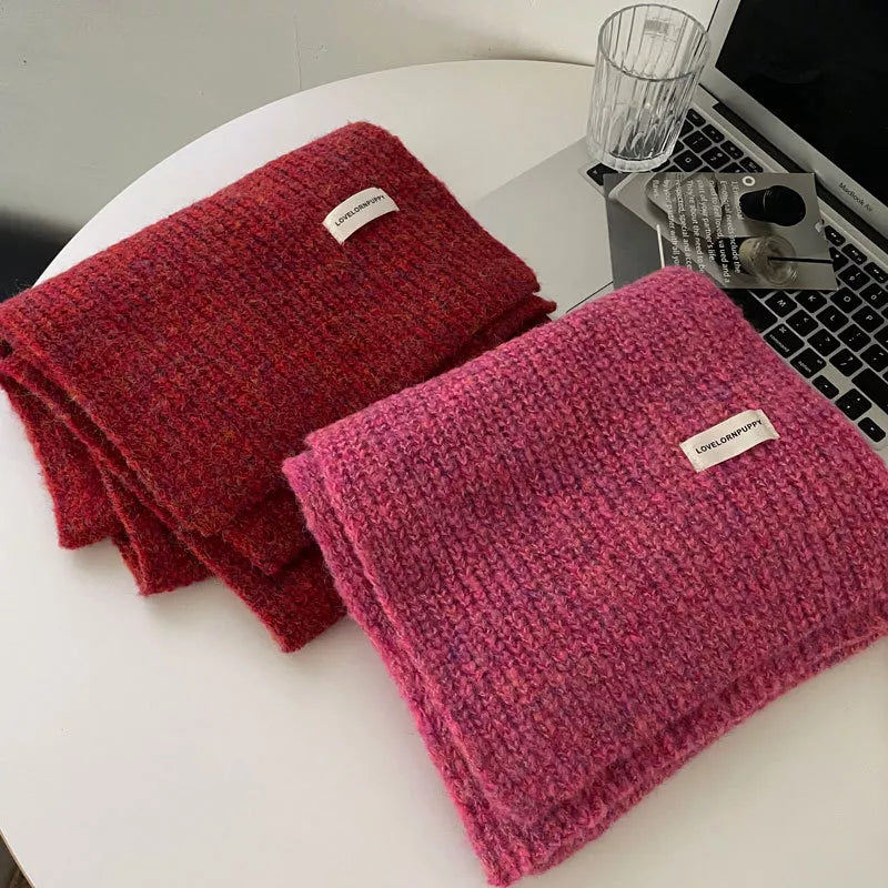 Sarah Express Women's Cozy Knitted Winter Scarf - Soft Wool Blend Long Scarf