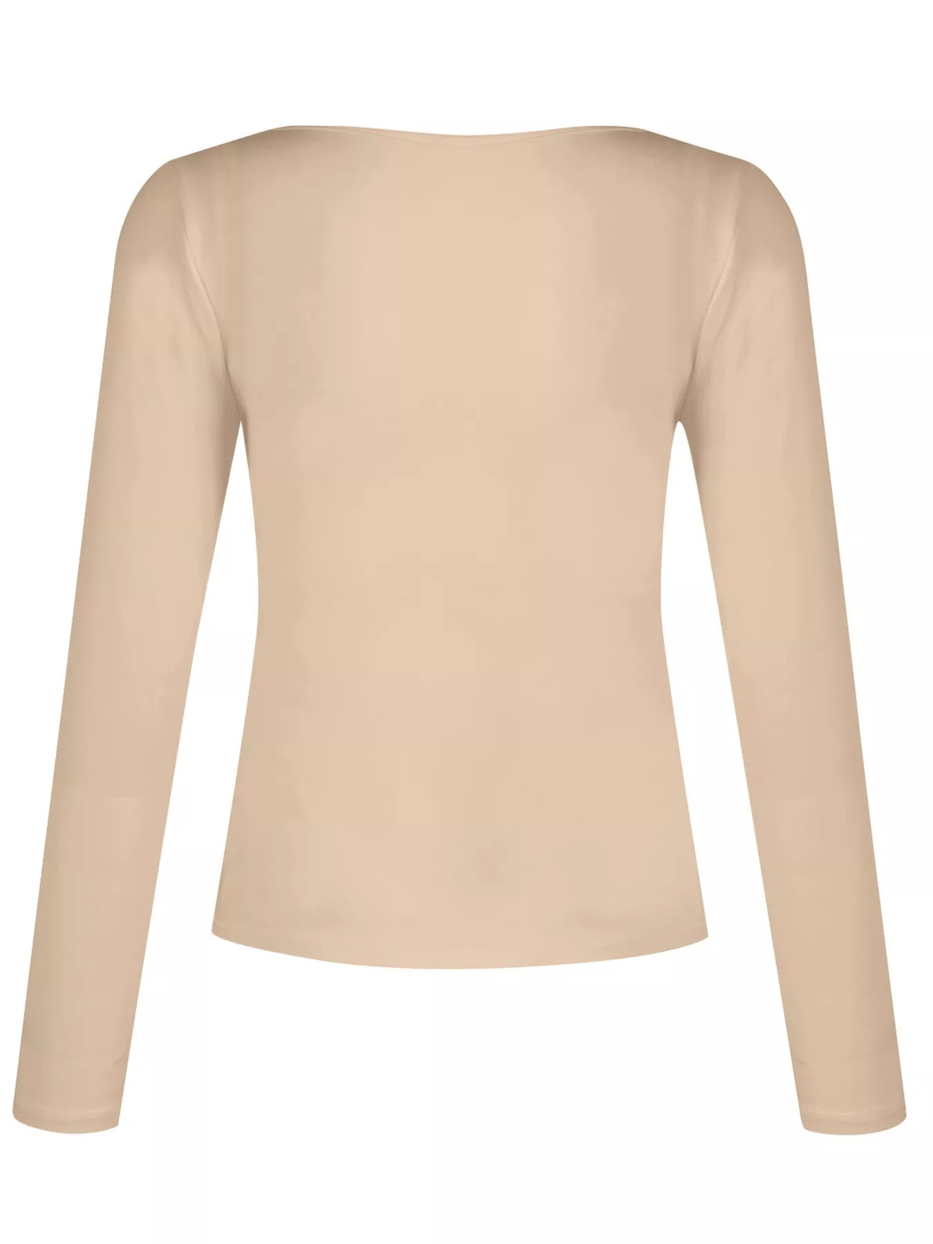 Sarah Express Women's Slim Fit V-Neck Long Sleeve T-Shirt - Ruched Detail Plus Size Top