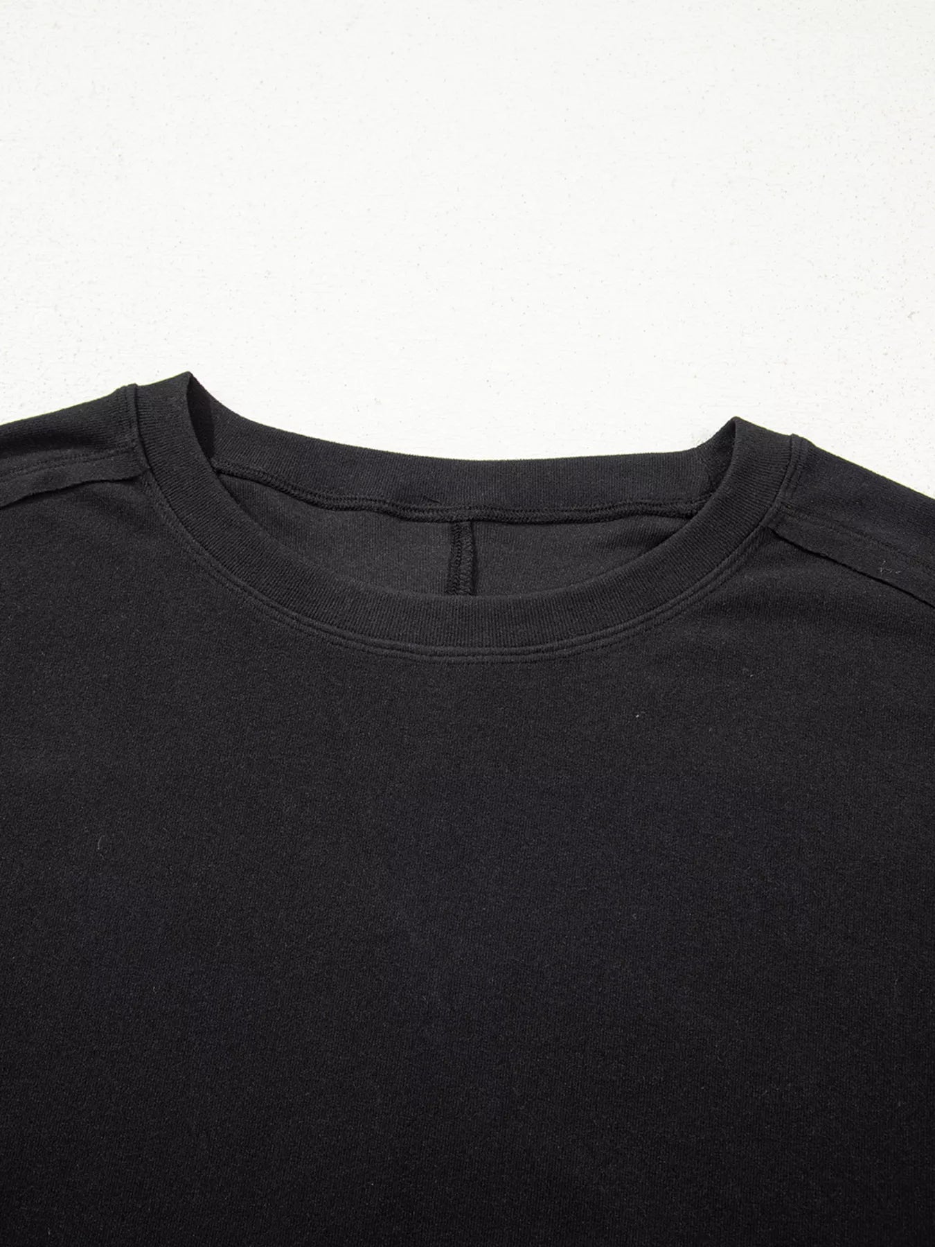 Sarah Express Women's Solid Color Bow Textured Patchwork Long Sleeve Top