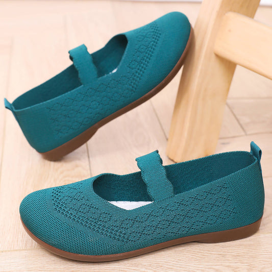 Sarah Express Breathable Slip-On Soft-Soled Non-Slip Casual Flat Shoes