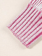 Sarah Express Women's Striped Boat Neck Casual Sweater