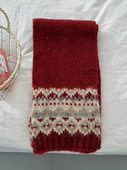 Sarah Express Women's Nordic Pattern Knitted Winter Scarf