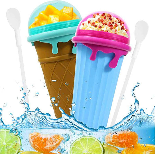 Sarah Express Quick-Freeze Slushy Maker Cup - 500ml Homemade Smoothie & Slush Ice Cream Maker