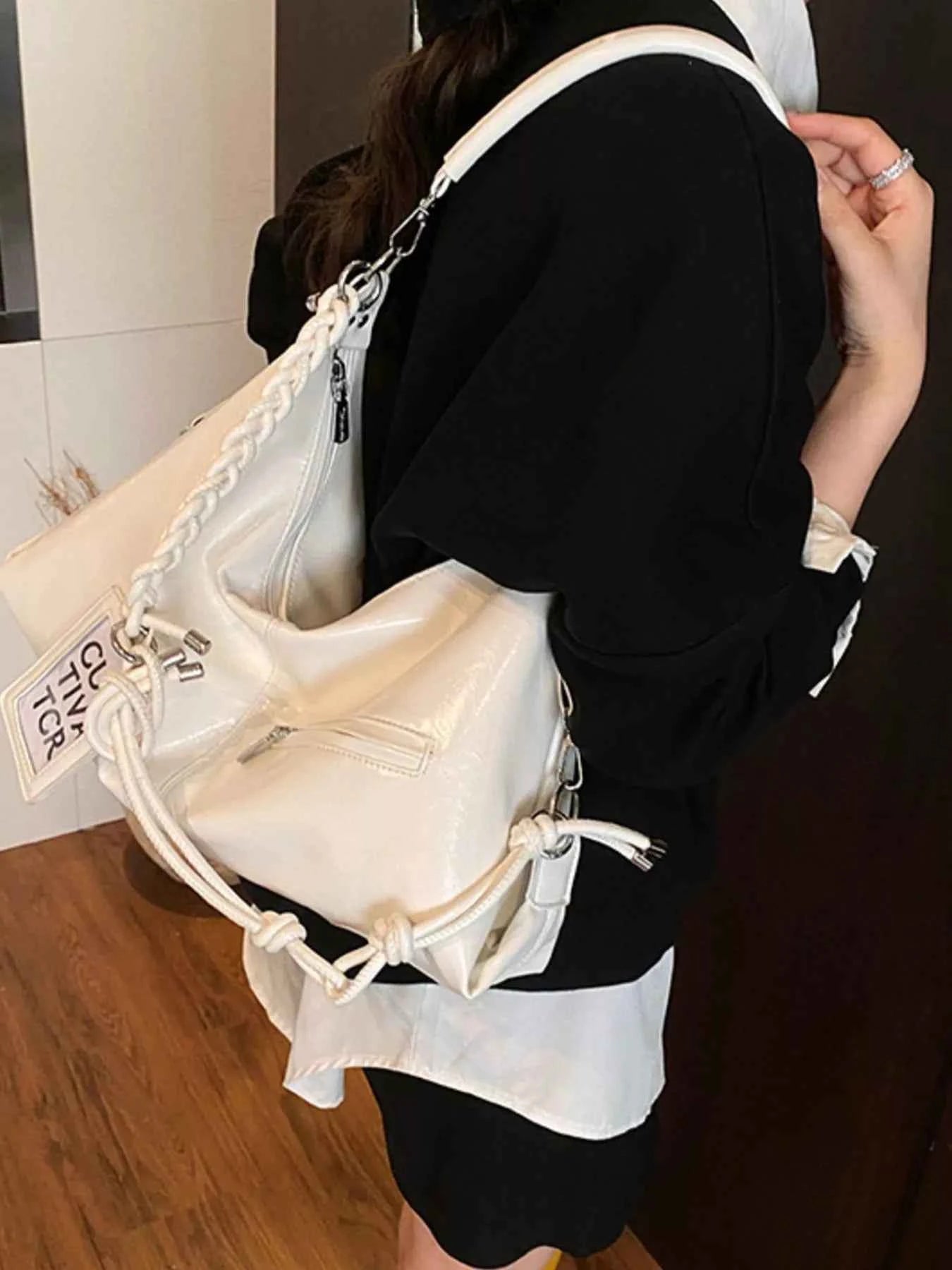 Sarah Express Women's PU Leather Shoulder Bag - Large Capacity Handbag