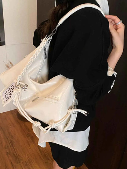 Sarah Express Women's PU Leather Shoulder Bag - Large Capacity Handbag