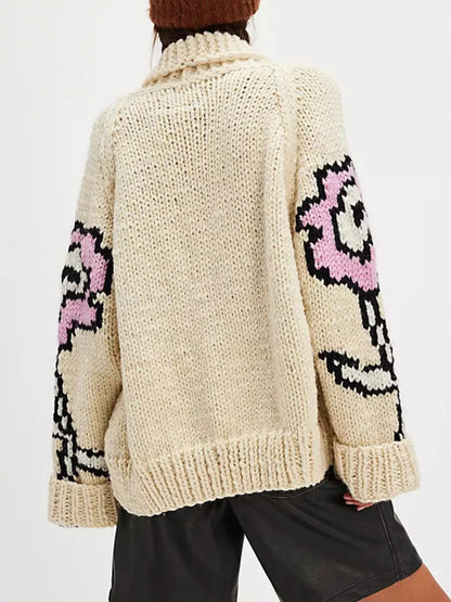 Sarah Express Women's Button Up Long Sleeve Cardigan