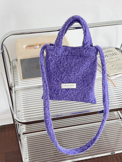 Sarah Express Women's Solid Color Crossbody Bag Blue Purple ONESIZE