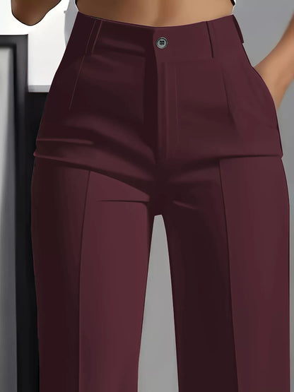 Sarah Express Women's High-Waisted Wide Leg Pants