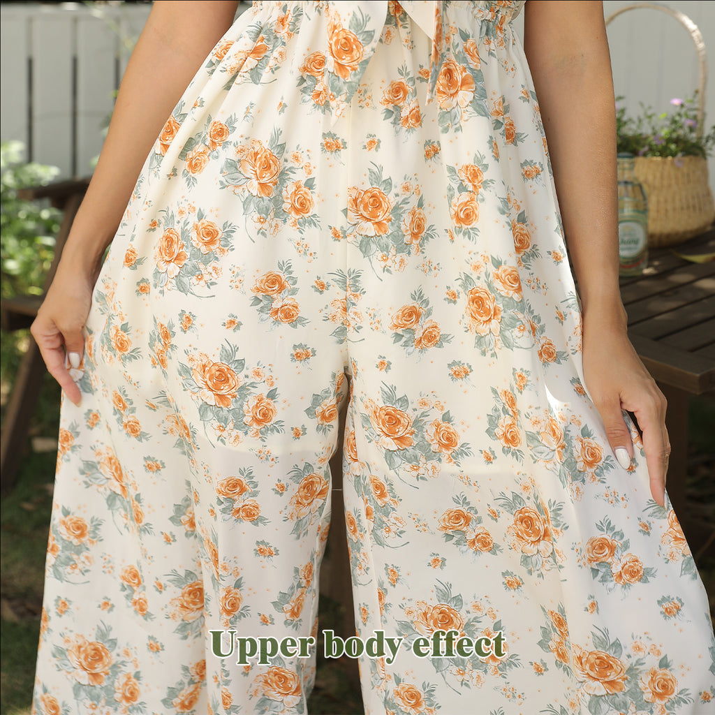 Sarah Express Women's Printed Maxi Dress Casual Short Sleeve Polyester