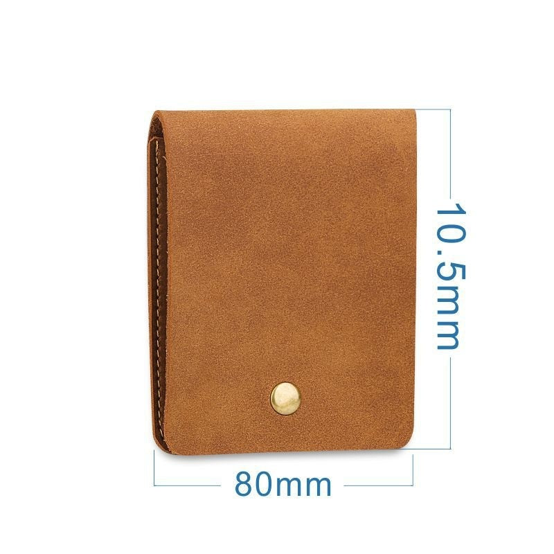 Sarah Express Women's Matte PU Leather Vintage Bi-Fold Compact Bag | Anti-Theft Wallet Purse