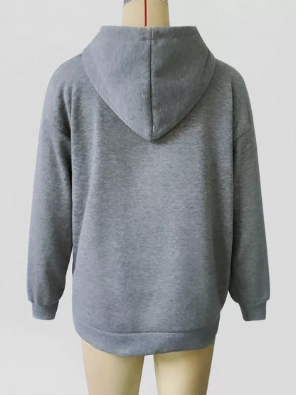 Sarah Express Women's Kangaroo Pocket Drawstring Hoodie