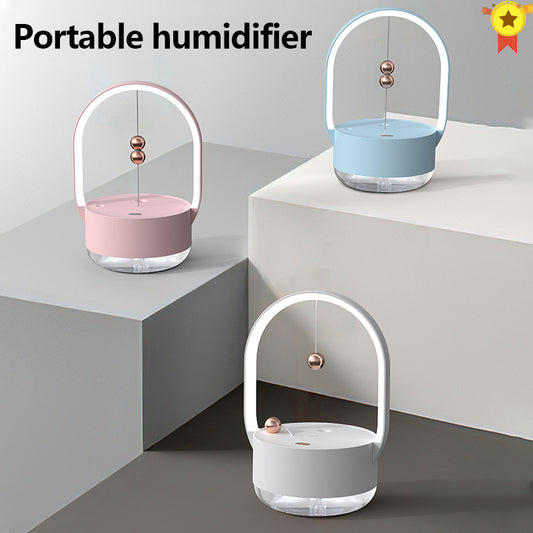 Sarah Express Portable USB Humidifier with LED Light - 350ml Mini Air Purifier & Aromatherapy Diffuser
