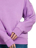 Sarah Express Women’s Oversized Fleece Crewneck Sweatshirt
