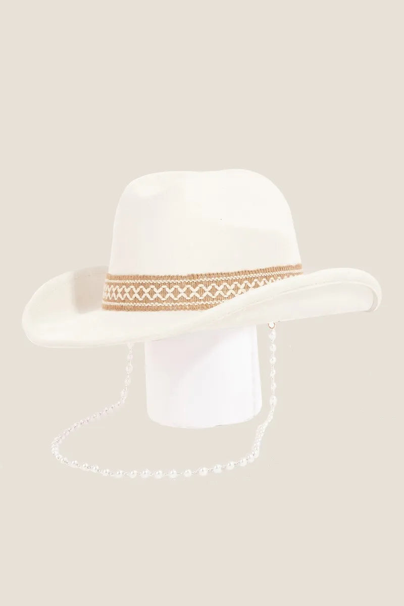 Sarah Express Women's Fame Ornate Band Cowboy Hat - Western Style Accessory Iv One Size