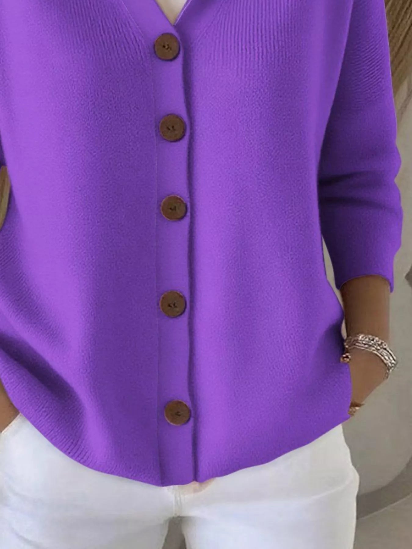 Sarah Express Women's Hooded Button-Front Soft Knit Cardigan Plus Size