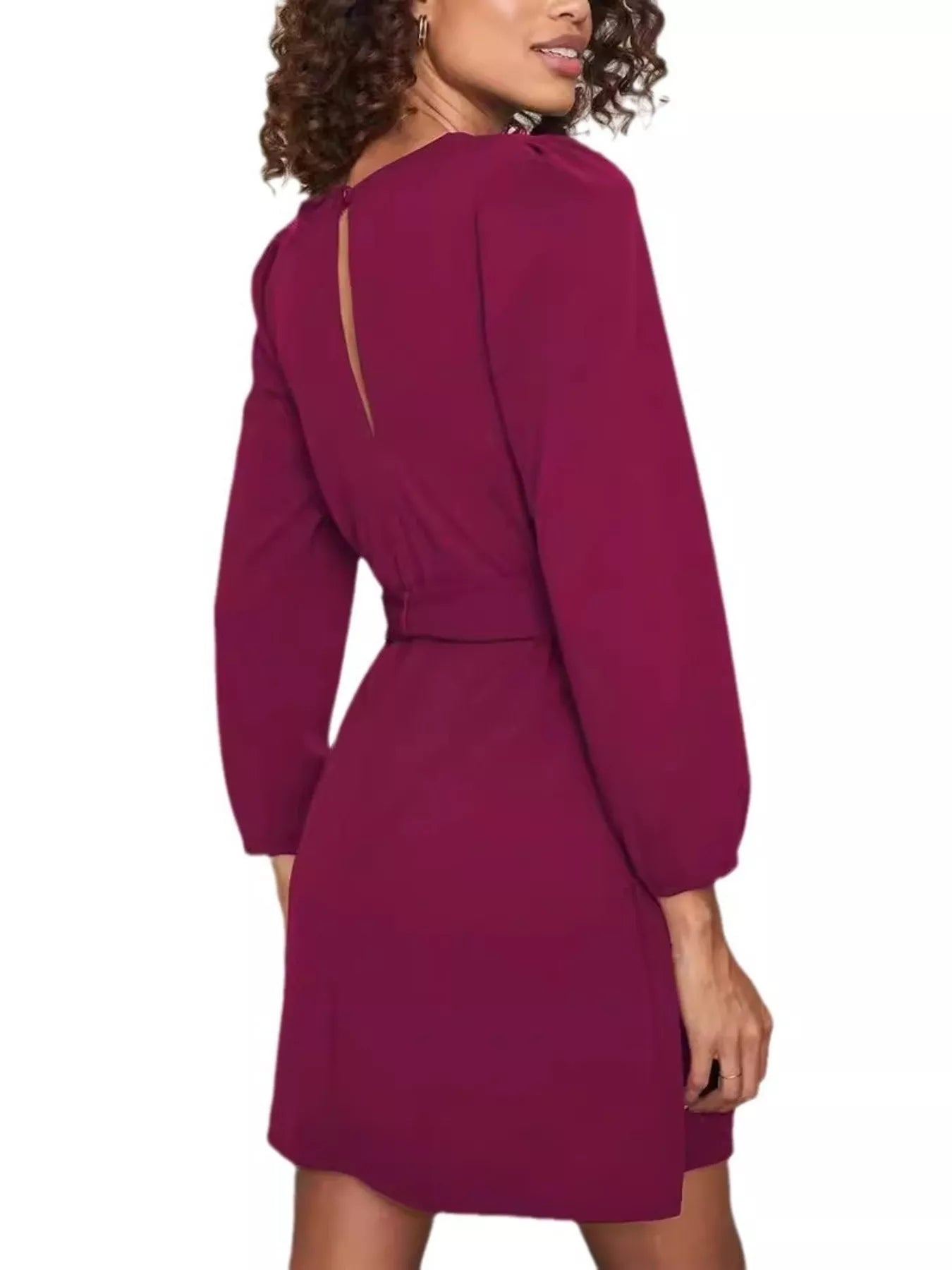 Sarah Express Women's Tie-Waist Mini Dress