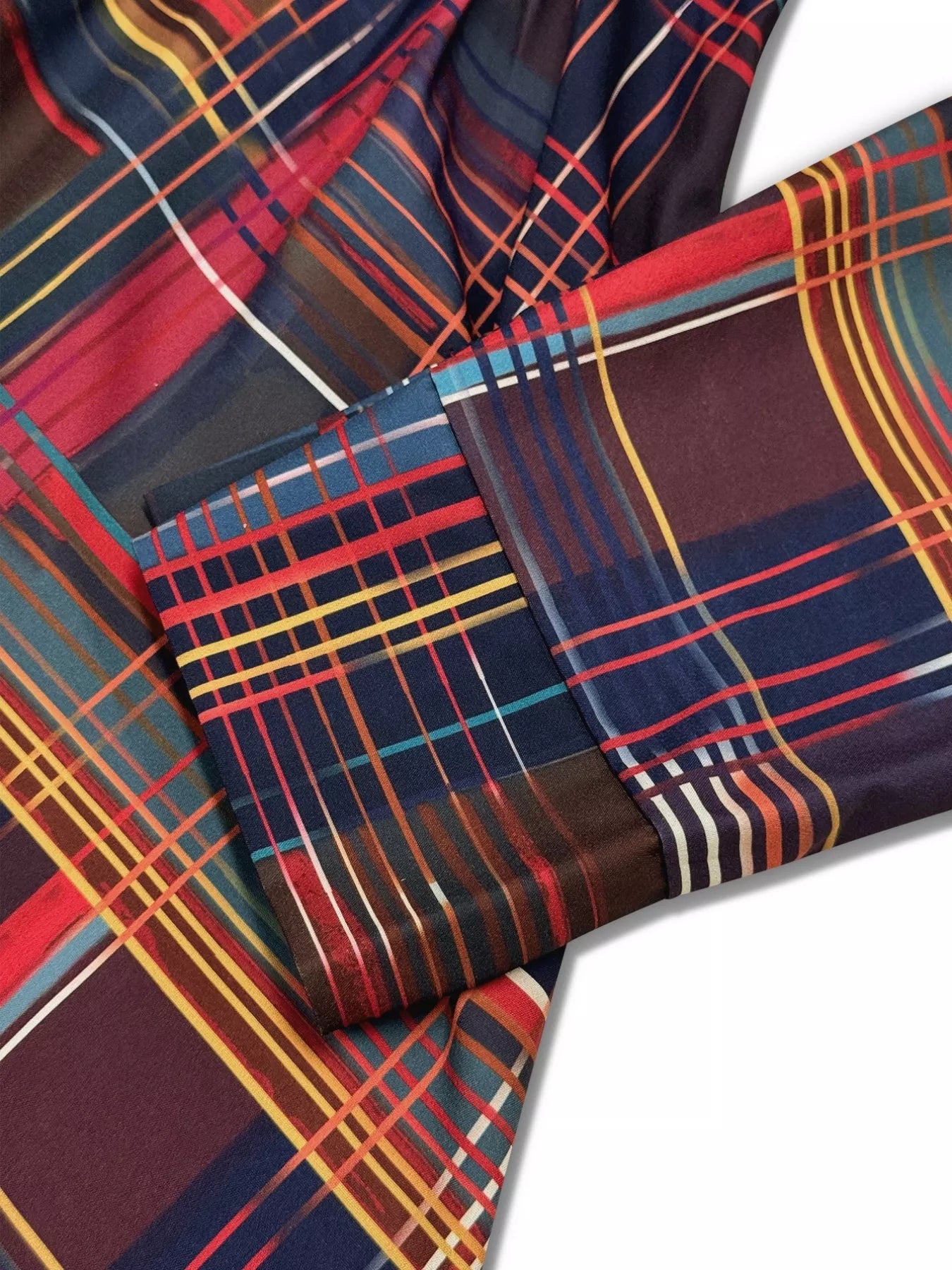 Sarah Express Women's Plaid Long Sleeve Shirt Dress