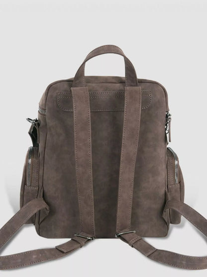 Sarah Express Women's Multi-Pocket Studded Convertible Backpack Bag