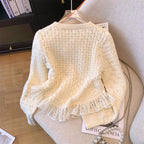 Sarah Express Western Style Knitted Lace Cardigan Women's Outerwear