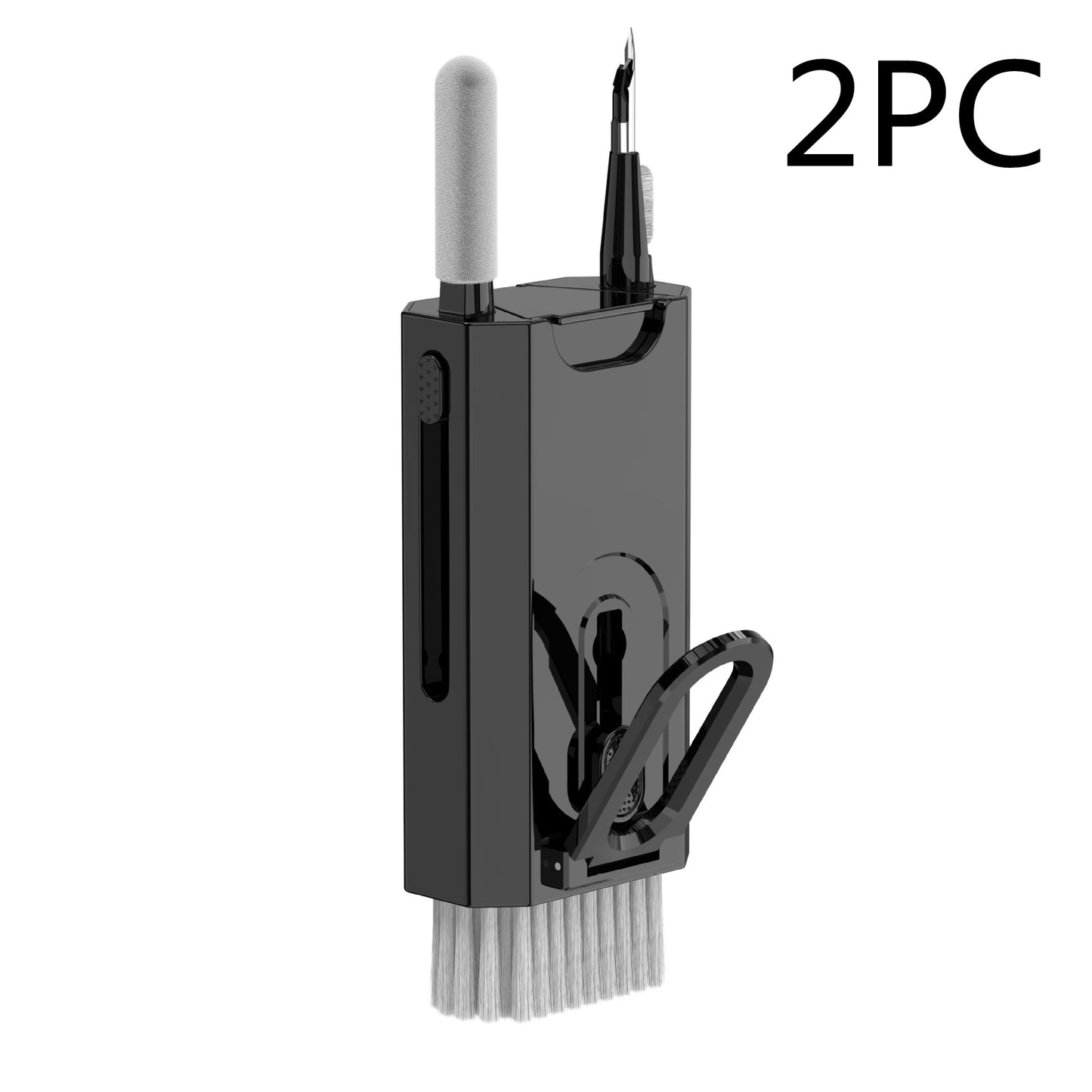 Sarah Express 5-in-1 Screen Cleaner Kit for Phones, Laptops, Tablets & Earbuds - Professional Electronics Cleaning Tools Q8 Black 2PCS