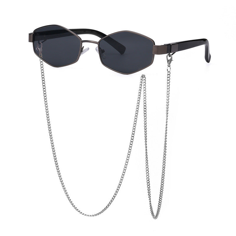 Sarah Express Women's Chain Detail Korean Style Sunglasses UV400 Protection