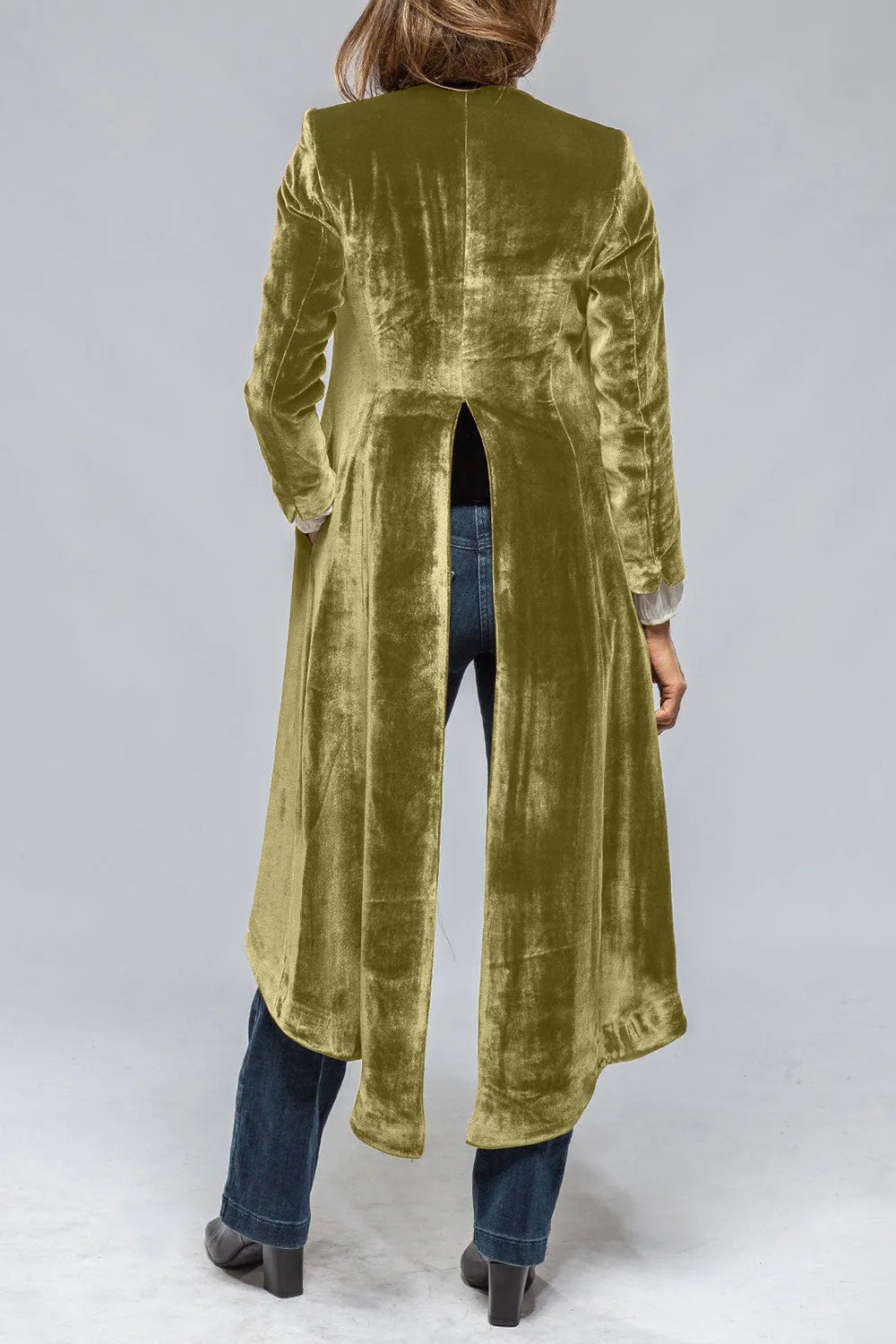 Sarah Express Women's Slit Back Open Front Cardigan