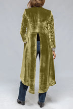 Sarah Express Women's Slit Back Open Front Cardigan