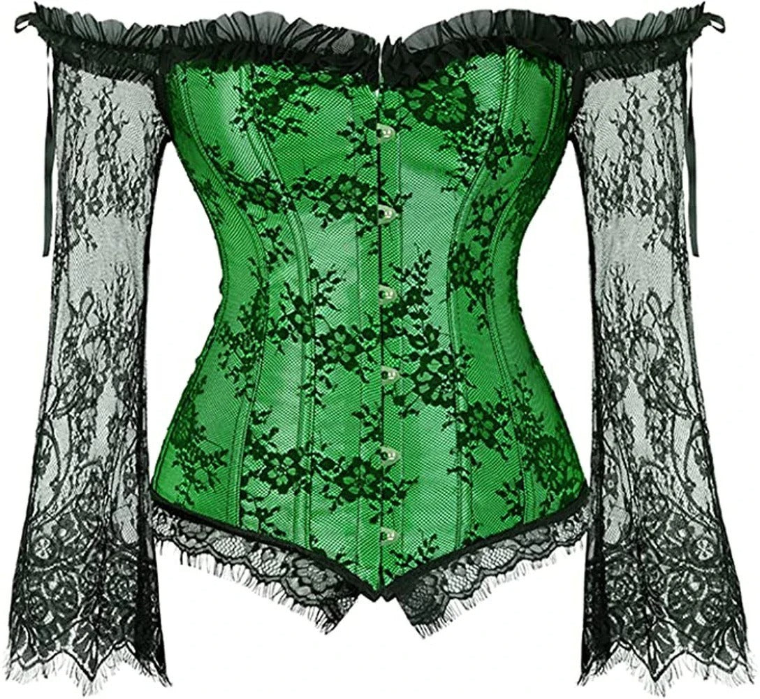 Sarah Express Lace Long Sleeve Fitted Top Seamless Ultra Thin Luxury Detail
