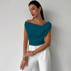 Sarah Express Sleeveless Solid Color Tank Top Women's Casual Work Tee