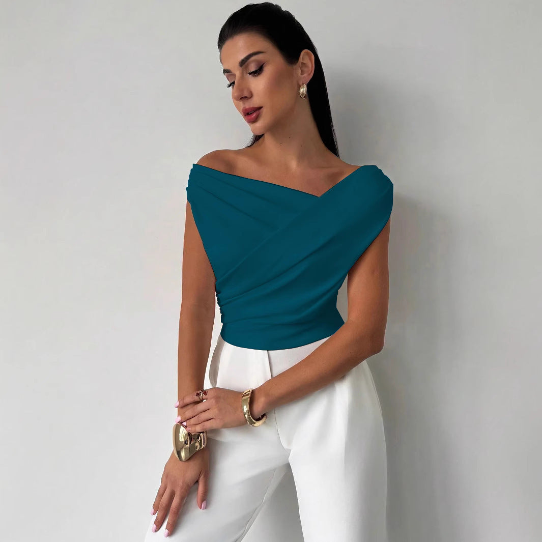 Sarah Express Sleeveless Solid Color Tank Top Women's Casual Work Tee