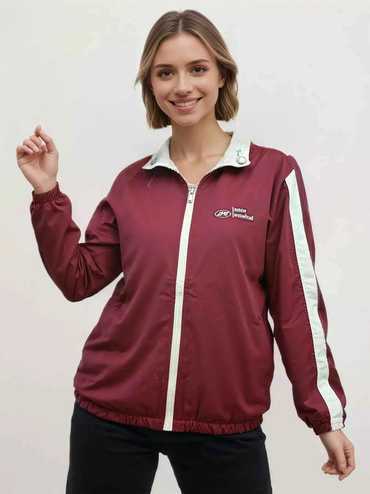 Sarah Express Women's Lightweight Zip-Up Jacket - Casual Polyester Outerwear